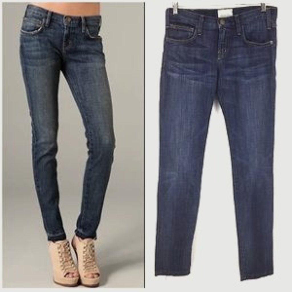 Current/Elliott The Roller Slim Pacific 50s Hoodlum Low Rise Size 24 #1164-0001